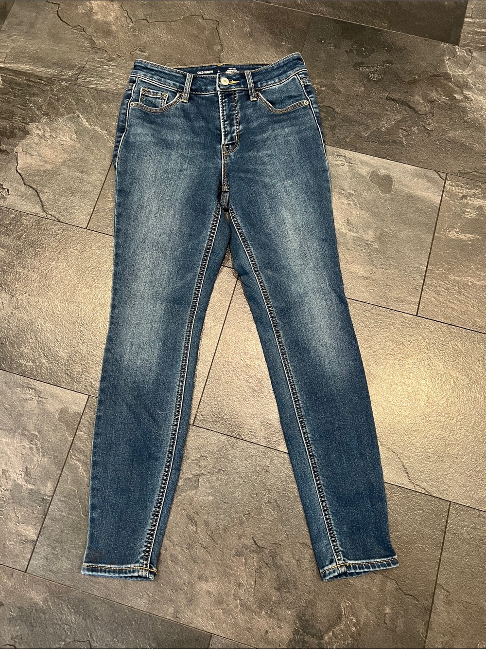 Women’s Old Navy Dark Wash Skinny Jeans Fleece lined
